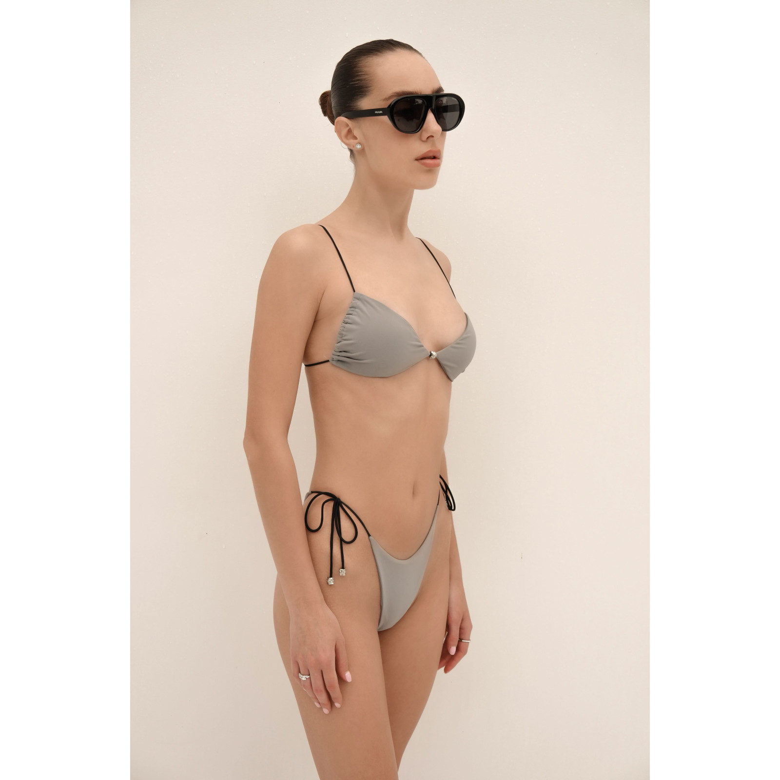 VIVI gray One-piece Swimsuit