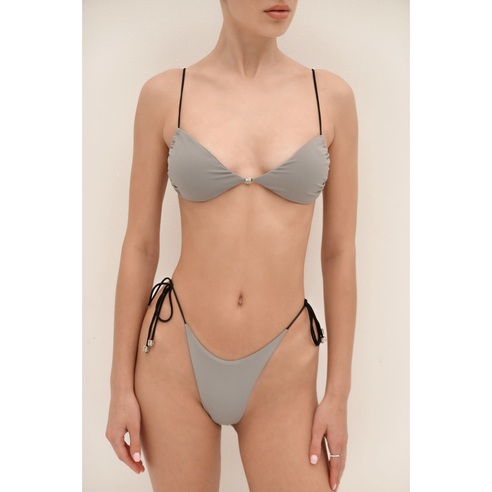 VIVI gray One-piece Swimsuit