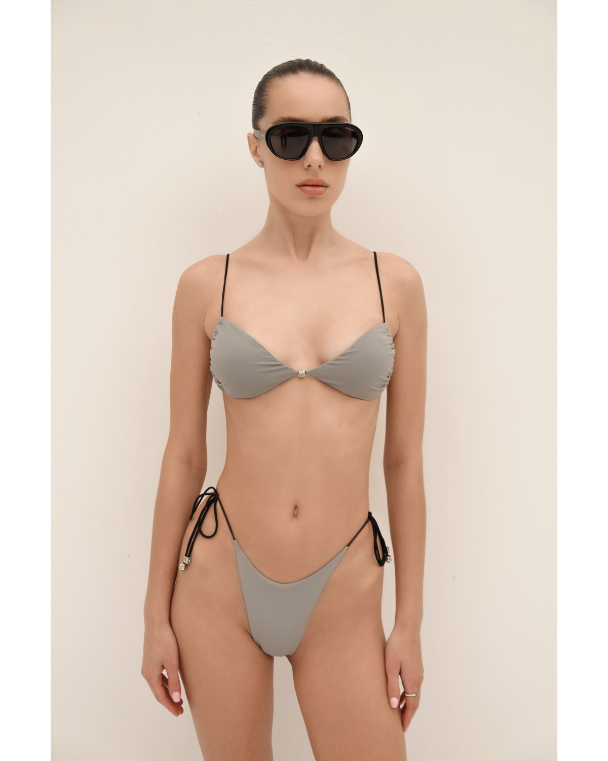 VIVI gray One-piece Swimsuit
