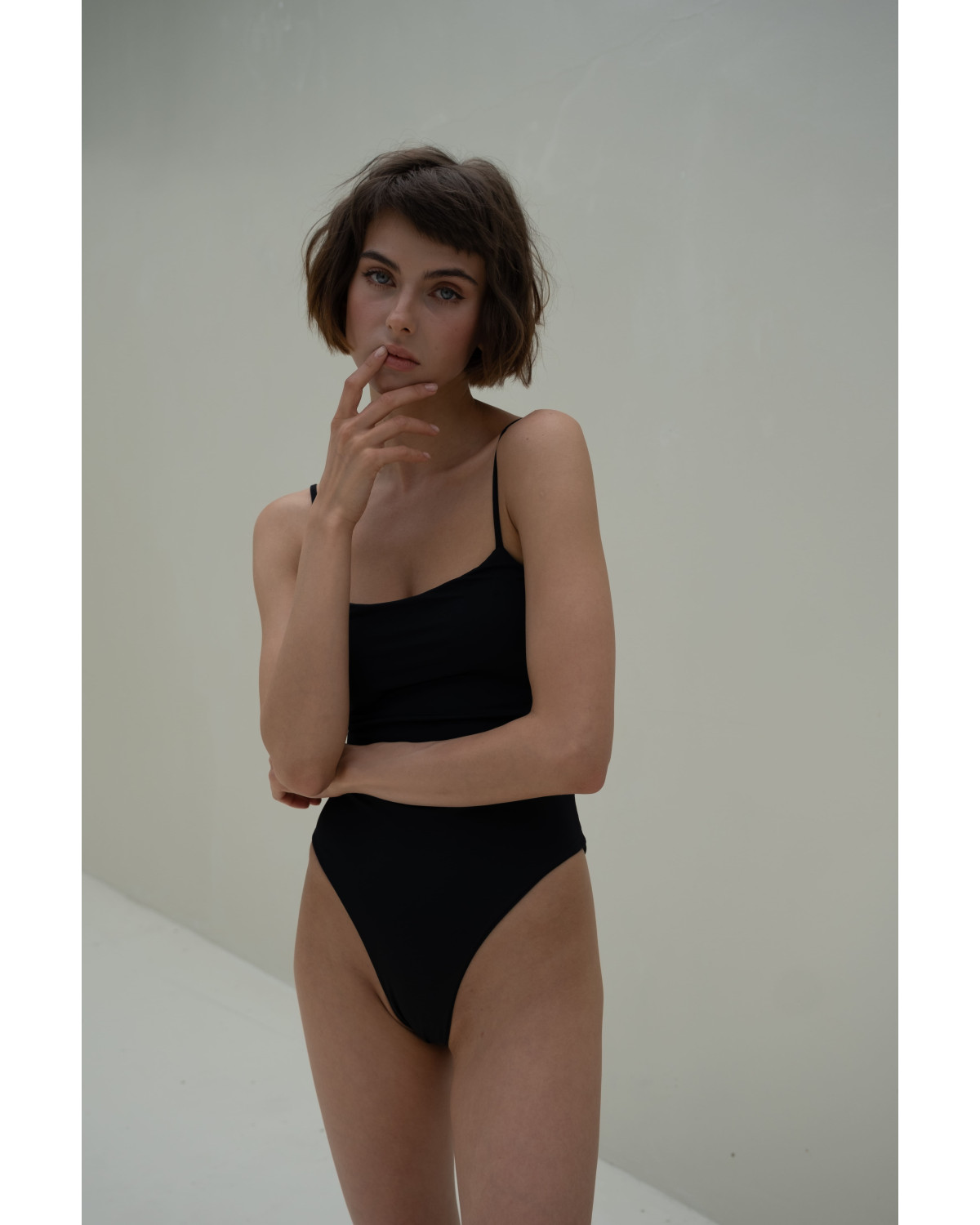 One-piece swimsuit female tenero Black