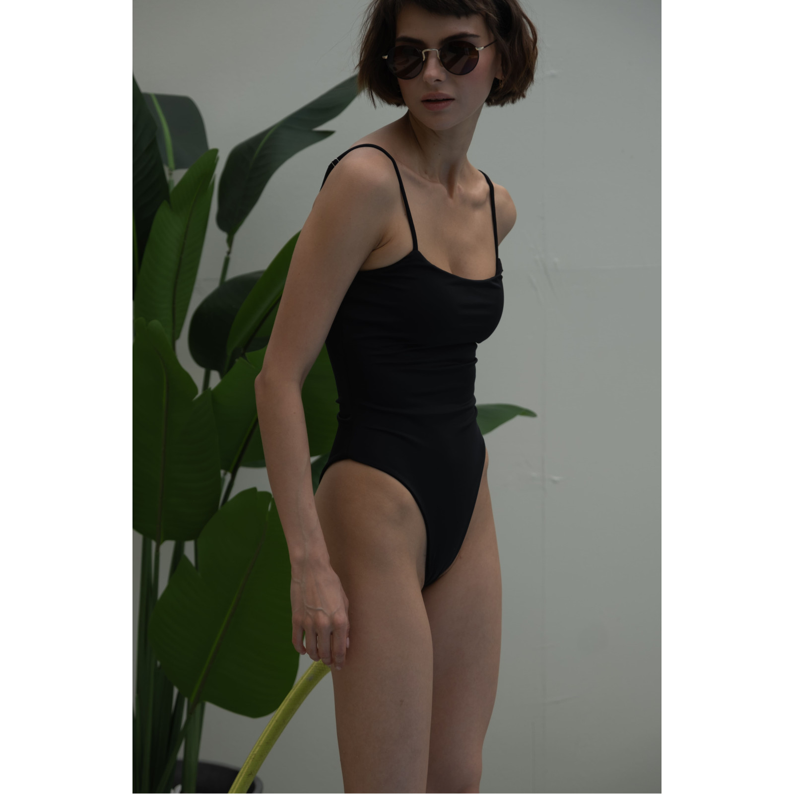One-piece swimsuit female tenero Black
