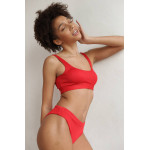 Swimsuit in a hem tenero Red