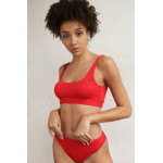 Swimsuit in a hem tenero Red