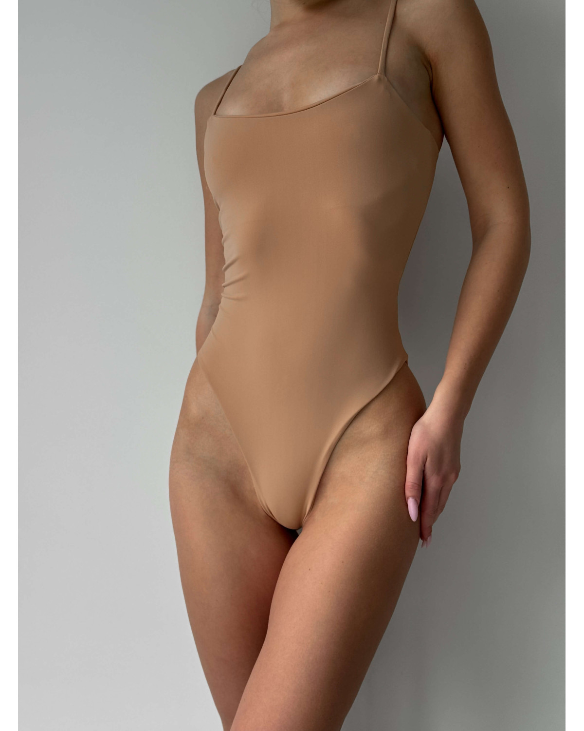 One-piece swimsuit female tenero beige