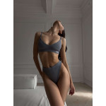 Knitted underwear with cups Gray