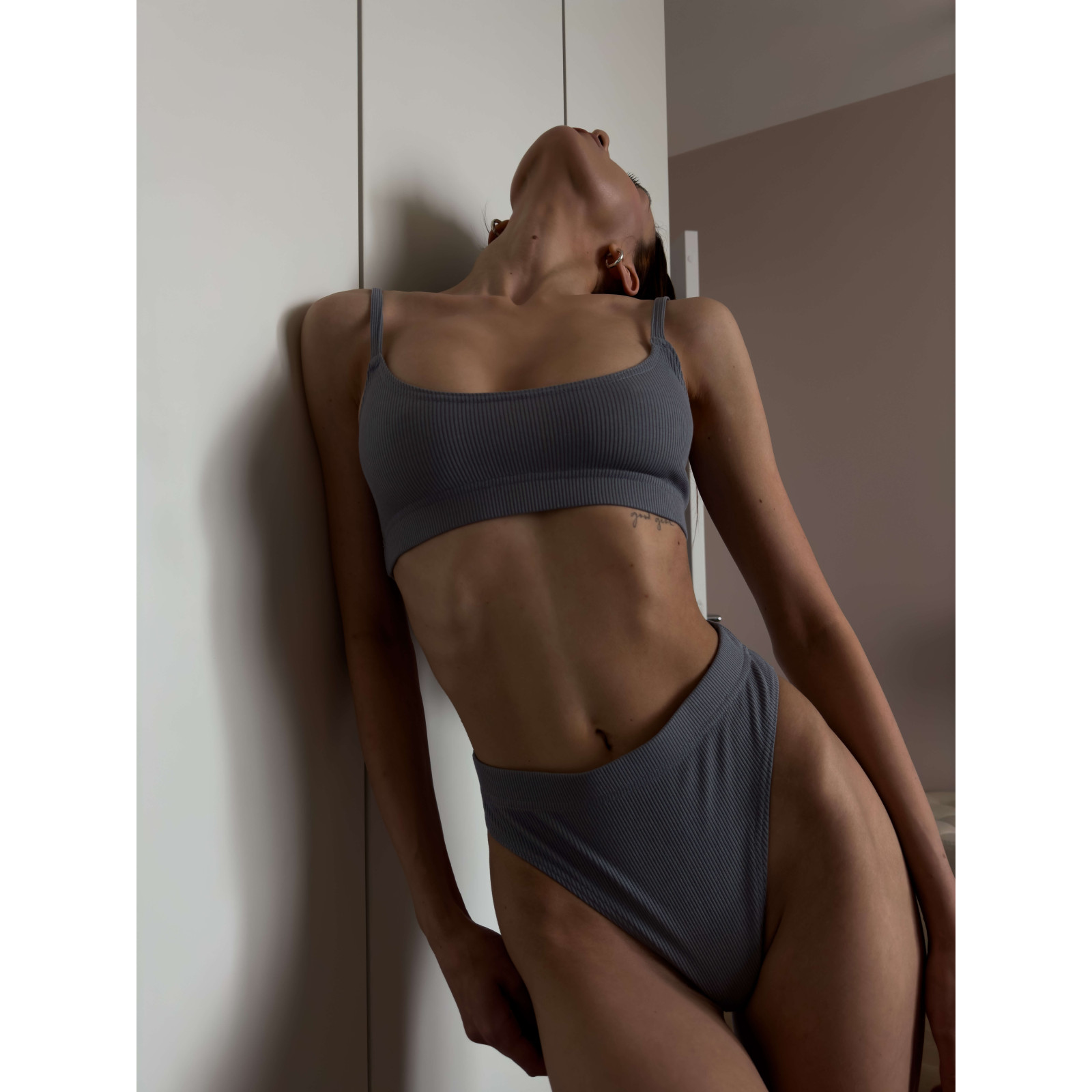 Knitted linen Gray