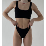 Knitted linen Black